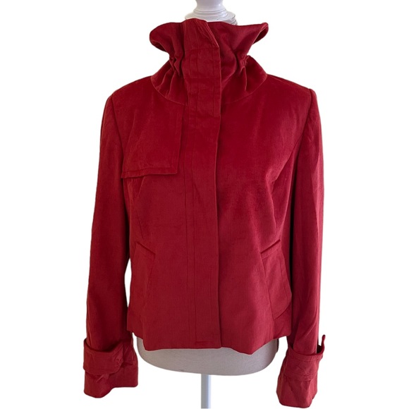 Carlisle Jackets & Blazers - Carlisle Red Orange Pinwale Corduroy Jacket 14